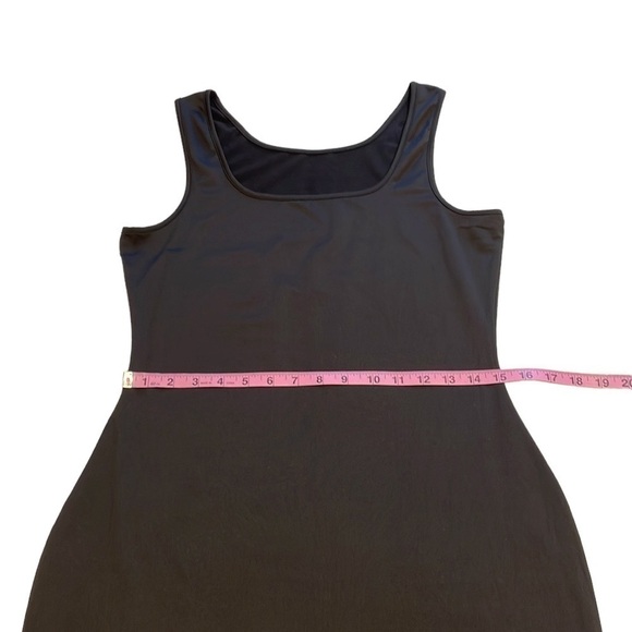 Black Body Con Tank Dress Sleeveless Mid Length - Size XL - Picture 8 of 13